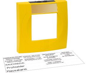 Couvercle jaune pour déclencheur manuel 804900