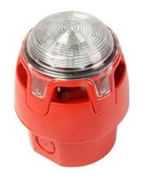 Sirène flash conventionnel rouge LED blanc IP65 EN54-3/23