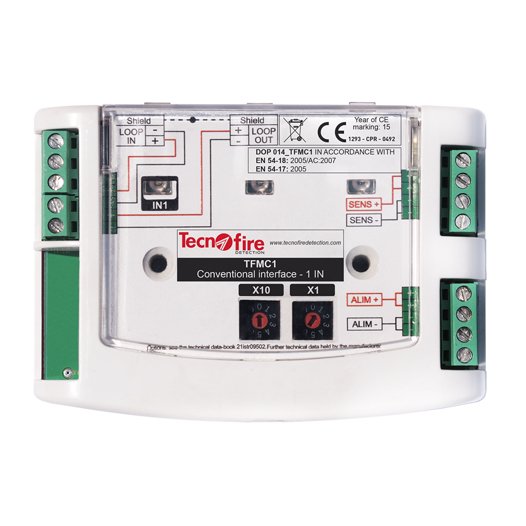 Interface adressable de 1 entrée pour dispositifs conventionnels