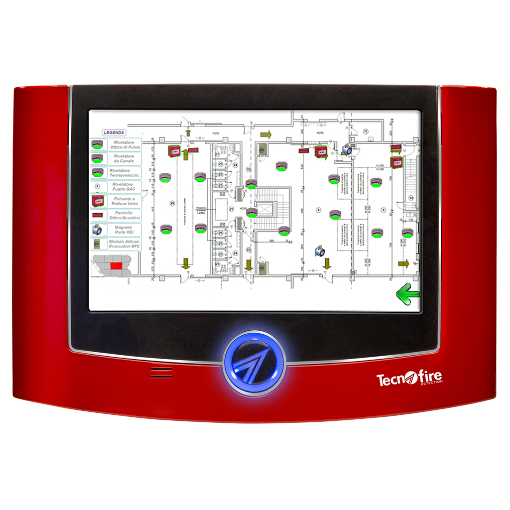 Panneau répétiteur avec écran TFT de 7'', et gestion des plans