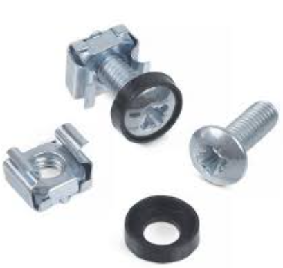 Kit de montage -  (50x écrous cage, rondelles, vis)