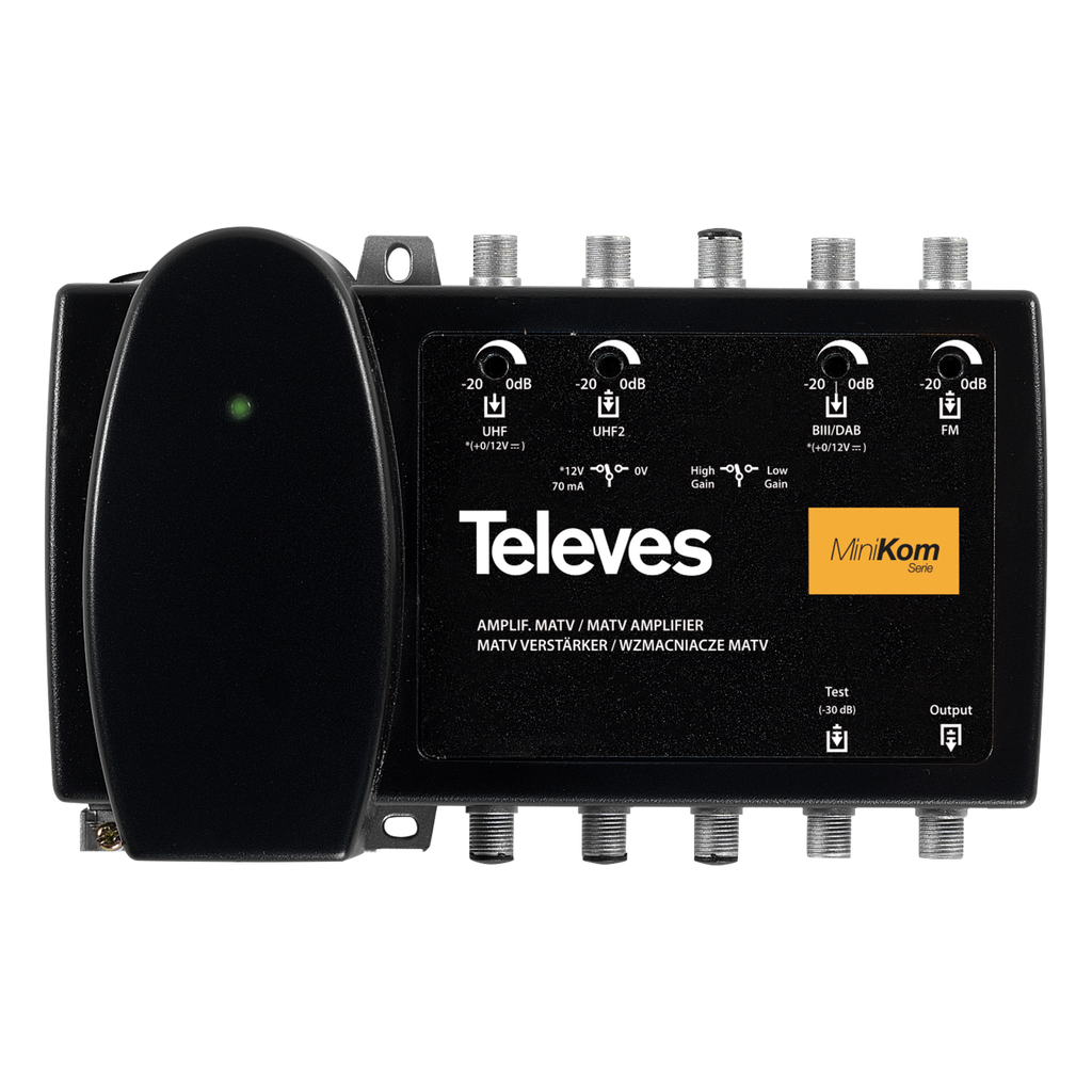 Amplificateur MiniKom MATV 4e/1s “F”
