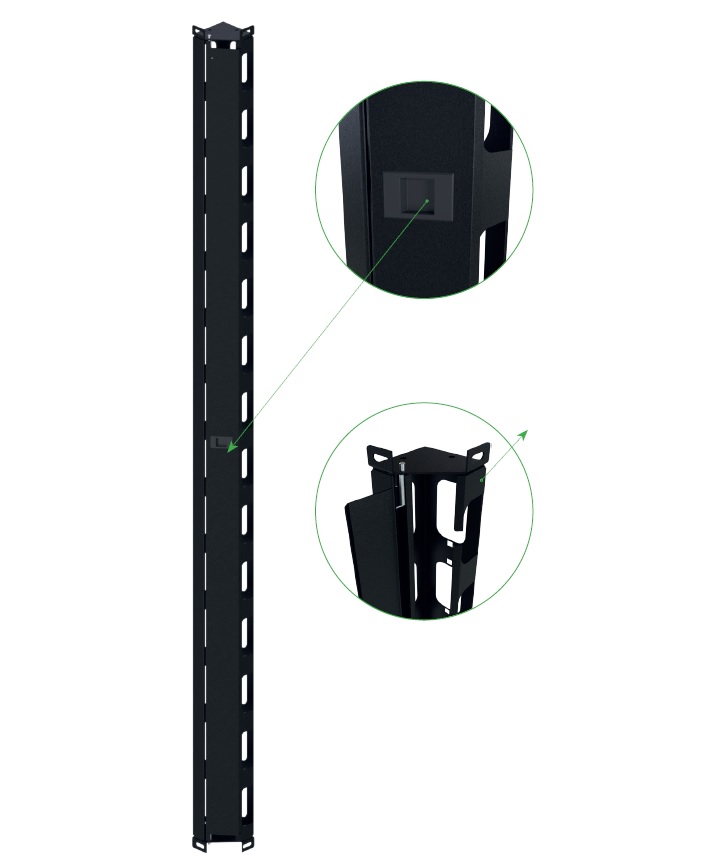 1 paire de guide cable vertical 42U