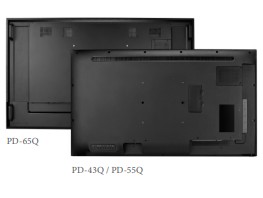 Ecran 65" LED-Backlit TFT LCD Anti-Burn-in, 4K, UHD, à Slim Bezel