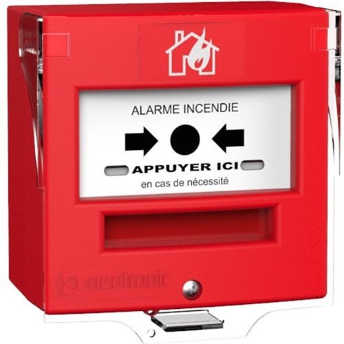 [NE-4713R1C_EN] Déclencheur manuel rouge étanche 1 contact