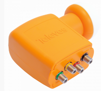 [TVS-747701] LNB Offset 4 sorties: HH-VH-HB-VB G60dB, orange