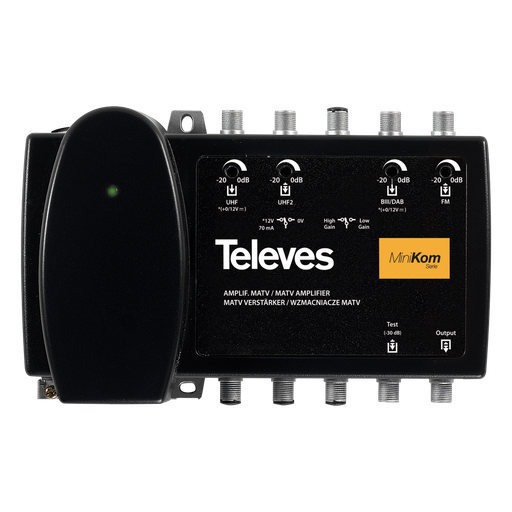 [TVS-539201] Amplificateur MiniKom MATV 4e/1s “F”