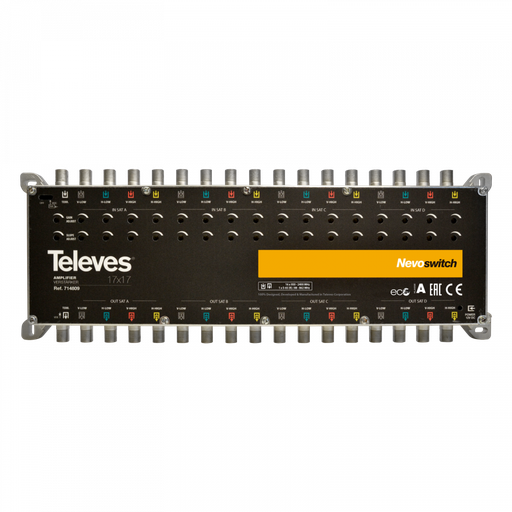 [TVS-714809] Amplificateur 17x17 “F” V.Ret/MATV/BIS G -/27/31dB Vs 112/119dBµV