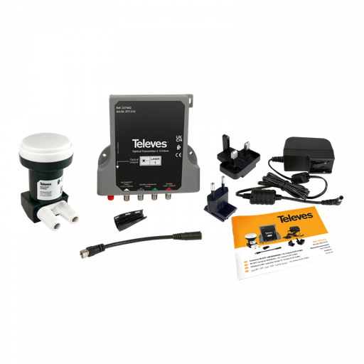 [TVS-237412] Kit : LNB Wideband + Module Émetteur Optique “FC/UPC” 8dBm 1310nm