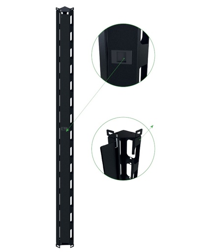 [ODK42U.01] 1 paire de guide cable vertical 42U