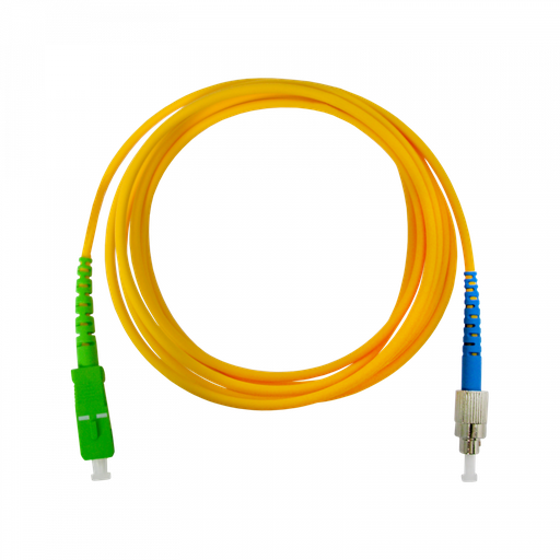 [TVS-232624] Jarretière F.O. Monomode LSFH Préconnectorisée “SC/APC”-”FC/UPC” 2m