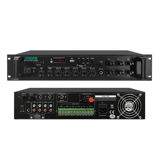 [D-MP310U] Amplificateur de pagination et mixage à 6 zones de 60W
